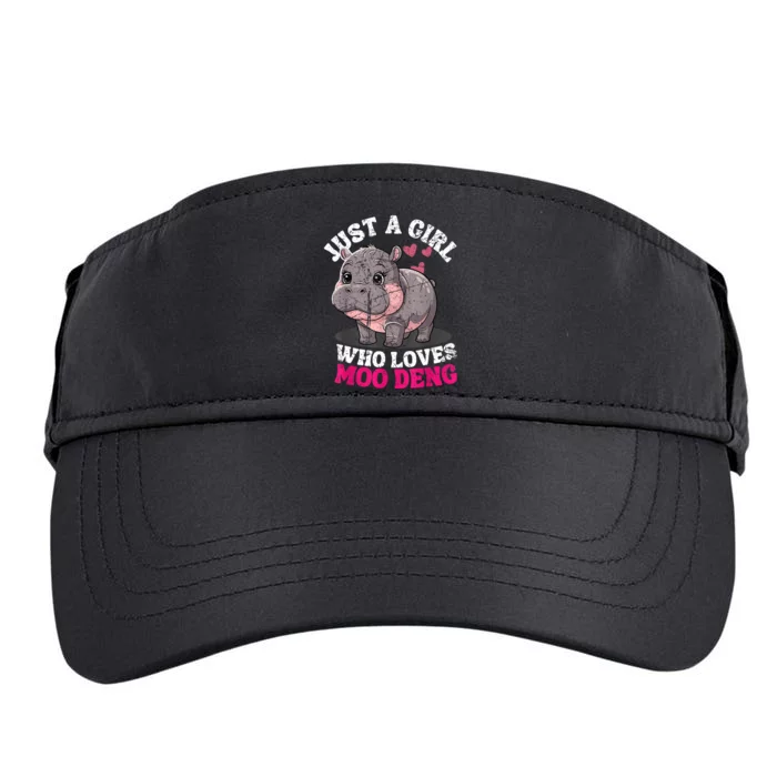 Just A Girl Who Loves Moo Deng Adult Drive Performance Visor