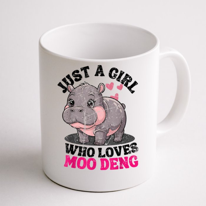 Just A Girl Who Loves Moo Deng Front & Back Coffee Mug