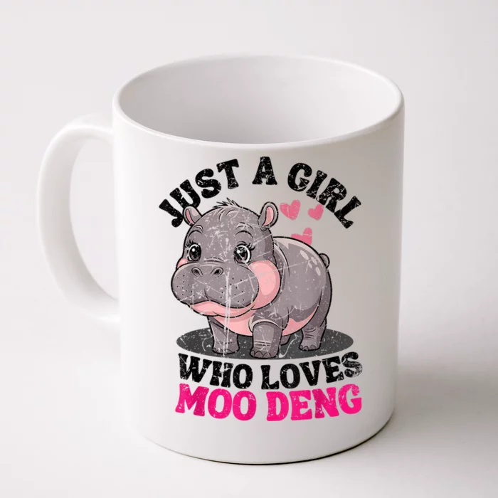 Just A Girl Who Loves Moo Deng Front & Back Coffee Mug