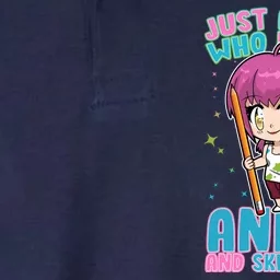 Just A Girl Who Loves Anime And Sketching Softstyle Adult Sport Polo