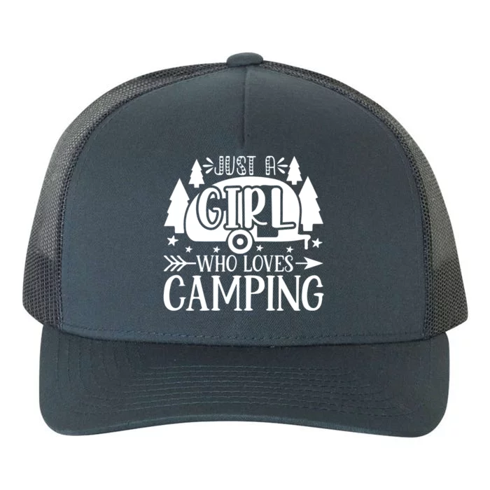 Just A Girl Who Loves Camping Yupoong Adult 5-Panel Trucker Hat