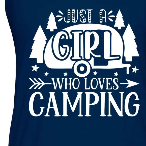 Just A Girl Who Loves Camping Ladies Essential Flowy Tank