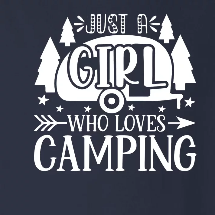 Just A Girl Who Loves Camping Toddler Long Sleeve Shirt