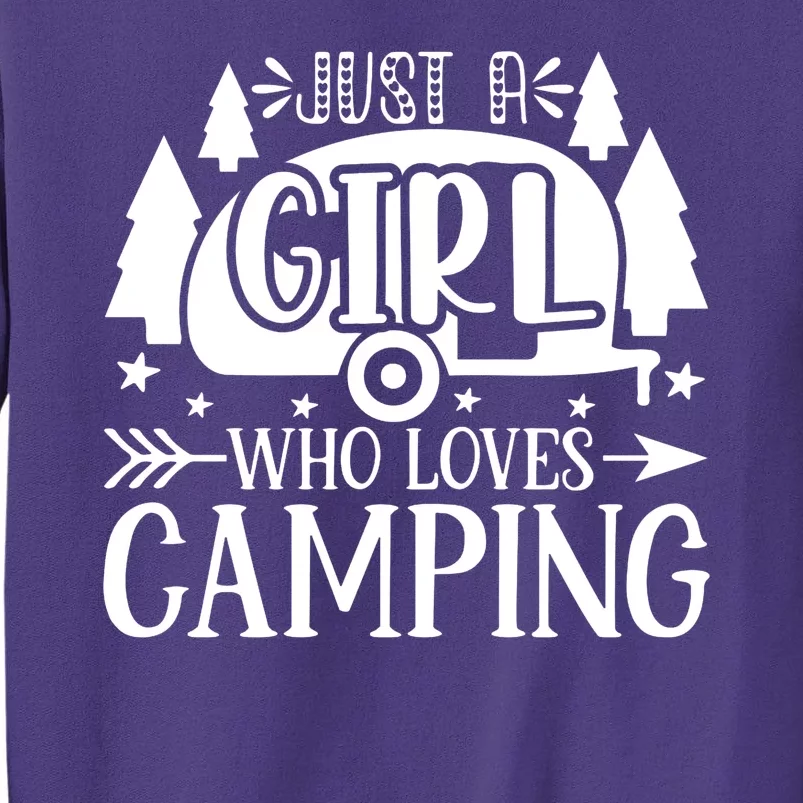 Just A Girl Who Loves Camping Sweatshirt