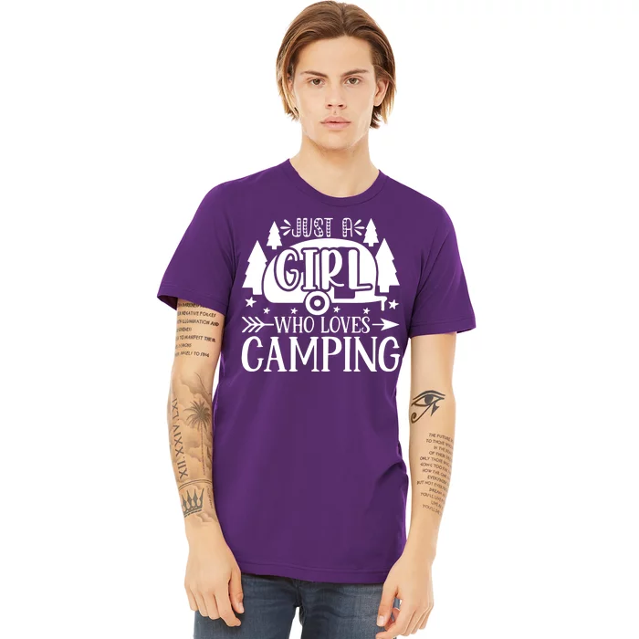 Just A Girl Who Loves Camping Premium T-Shirt