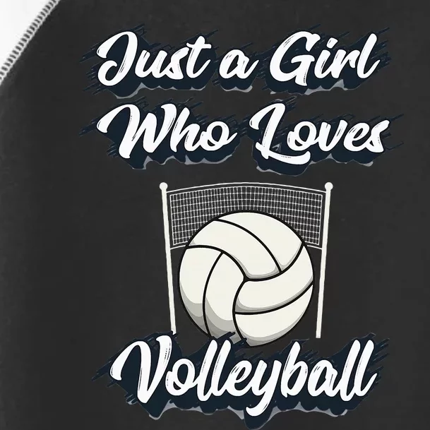 Just A Girl Who Love Volleyball Toddler Fine Jersey T-Shirt