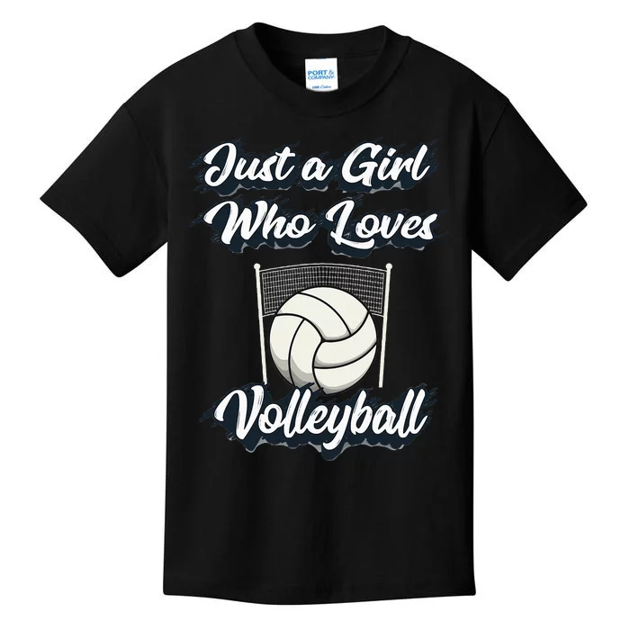 Just A Girl Who Love Volleyball Kids T-Shirt