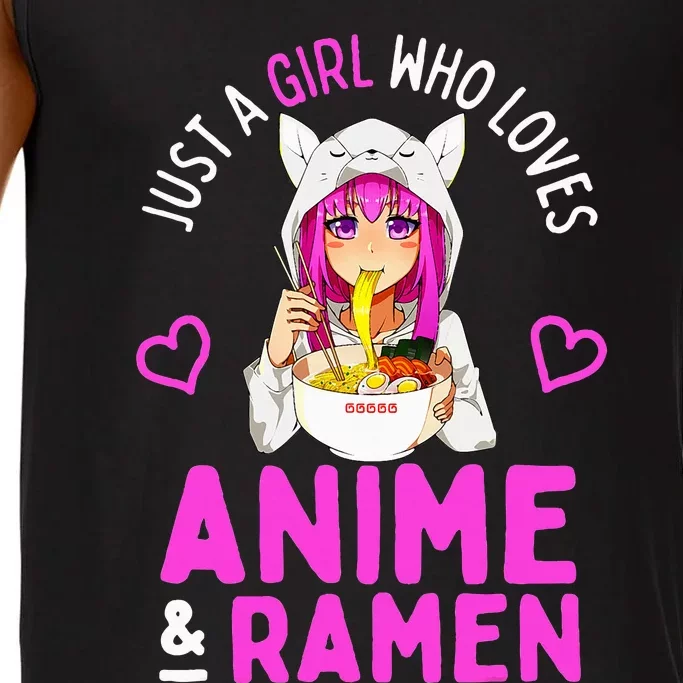 Just a Girl Who Loves Anime and Ra Bowl Japanese Comfort Colors® Tank Top