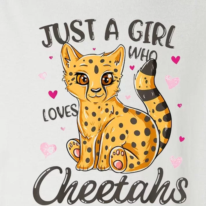 Just A Girl Who Loves Cheetahs Women Cheetah Cat Lover Gift Toddler Long Sleeve Shirt