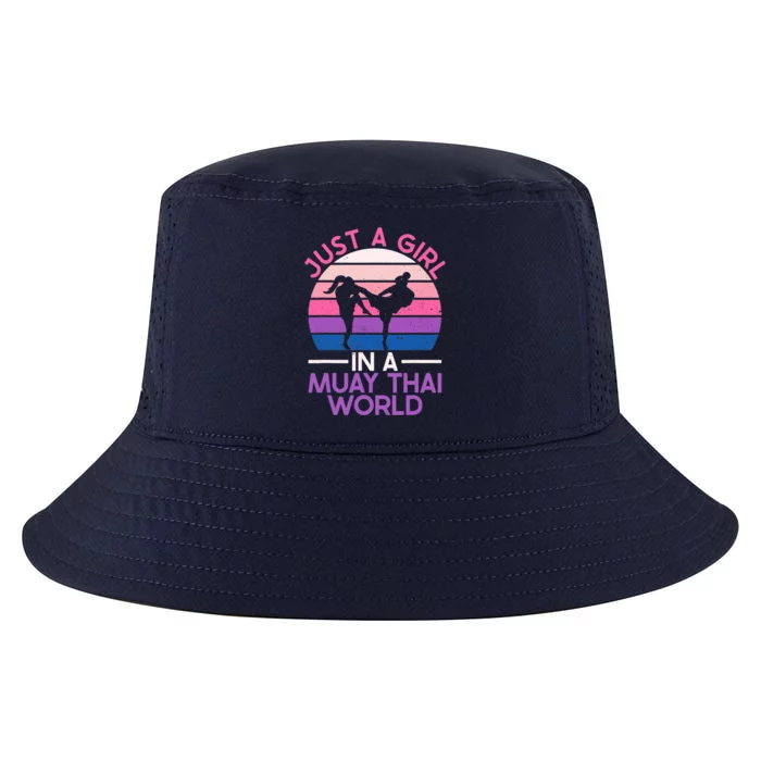 Just A Girl In A Muay Thai World Muay Thai Boxing Cool Comfort Performance Bucket Hat