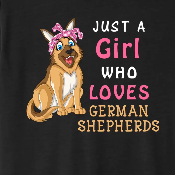 Just A Girl Who Loves German Shepherds ChromaSoft Performance T-Shirt