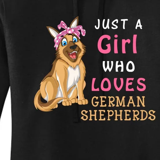 Just A Girl Who Loves German Shepherds Women's Pullover Hoodie