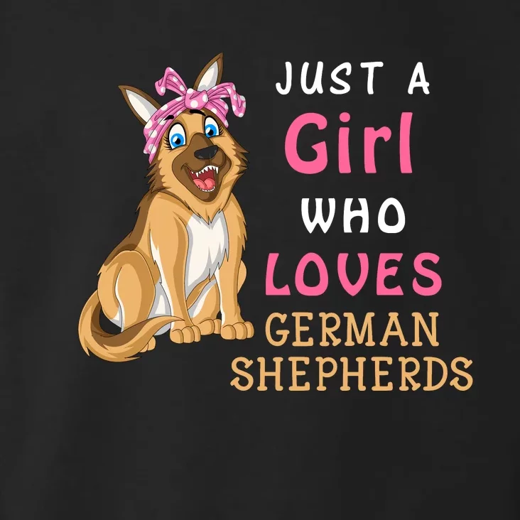 Just A Girl Who Loves German Shepherds Toddler Hoodie