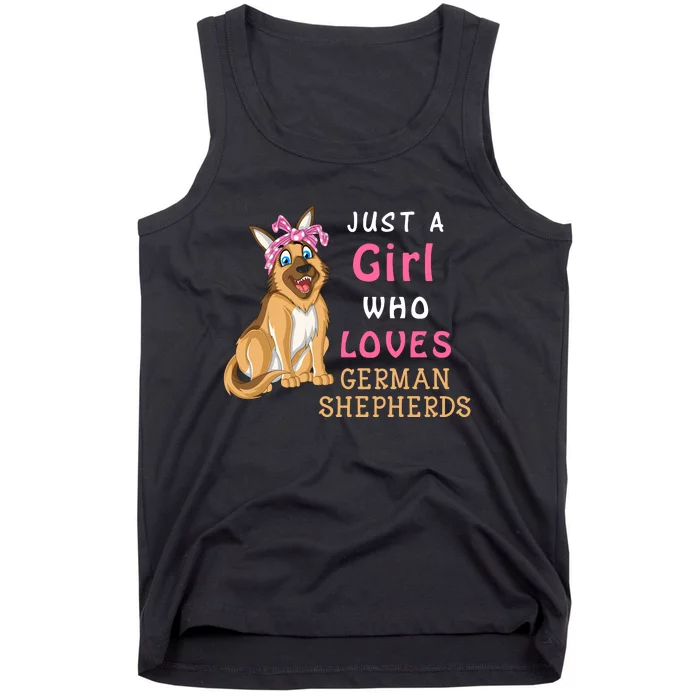 Just A Girl Who Loves German Shepherds Tank Top