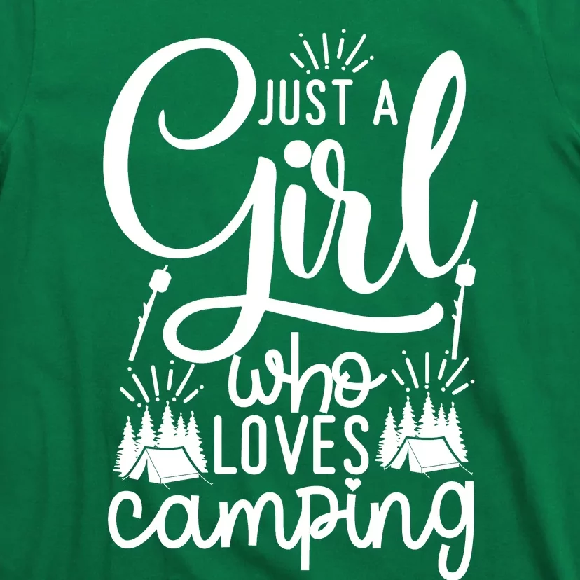 Just A Girlss Who Loves Camping T-Shirt