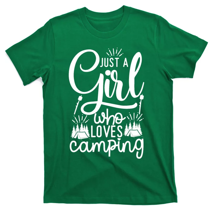 Just A Girlss Who Loves Camping T-Shirt