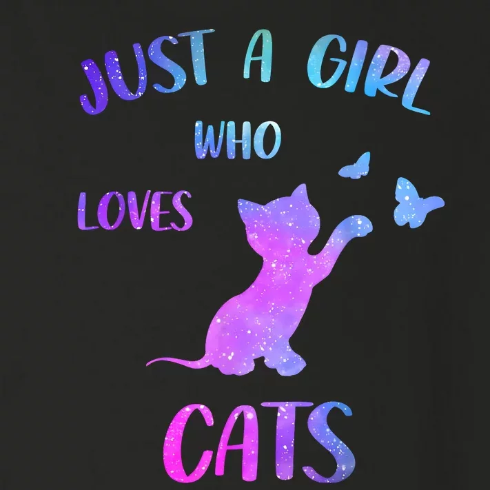 Just A Girl Who Loves Cats Toddler Long Sleeve Shirt