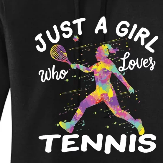 Just A Girl Who Loves Tennis Women's Pullover Hoodie