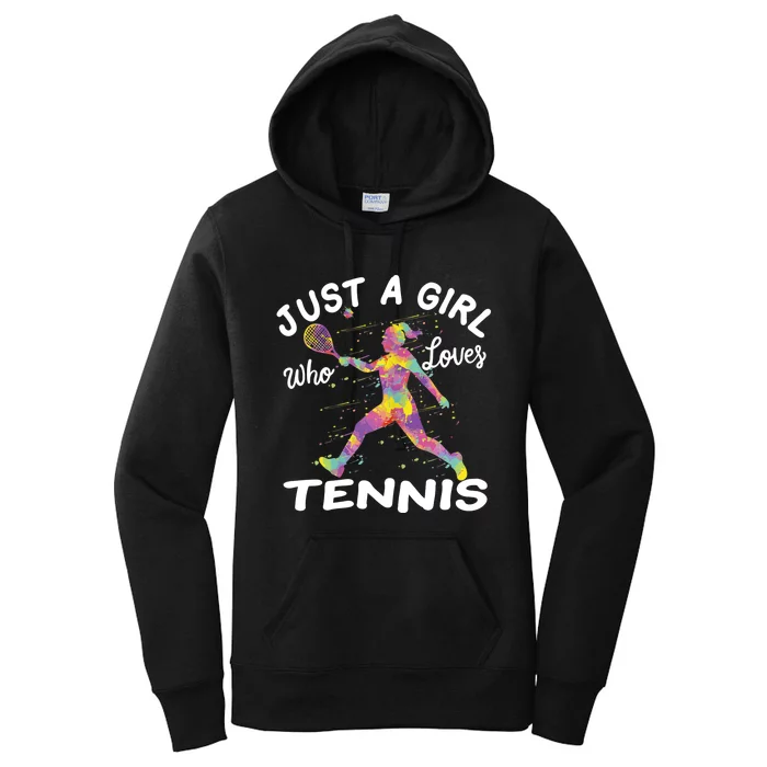 Just A Girl Who Loves Tennis Women's Pullover Hoodie