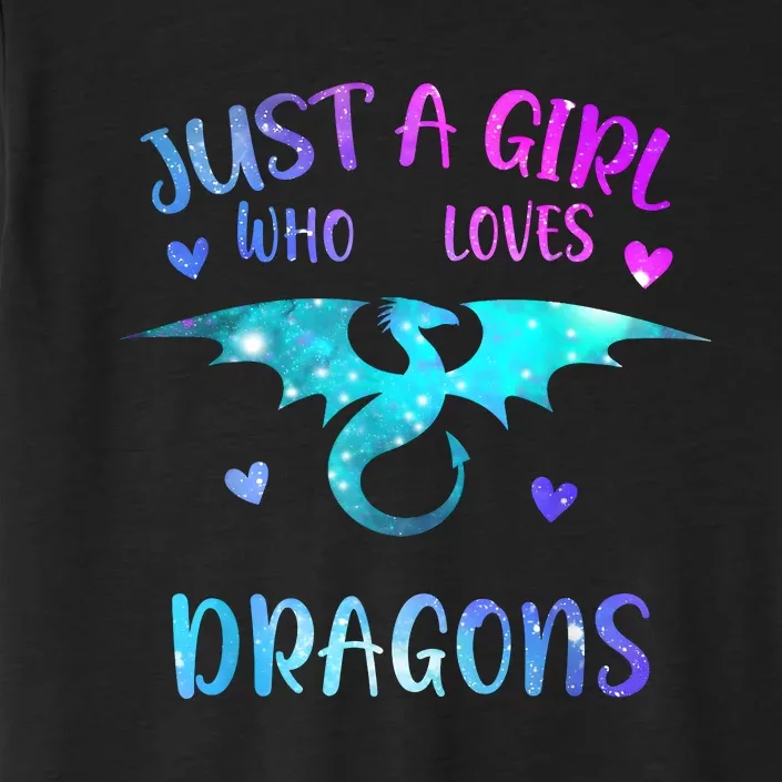 Just A Girl Who Loves Dragons ChromaSoft Performance T-Shirt