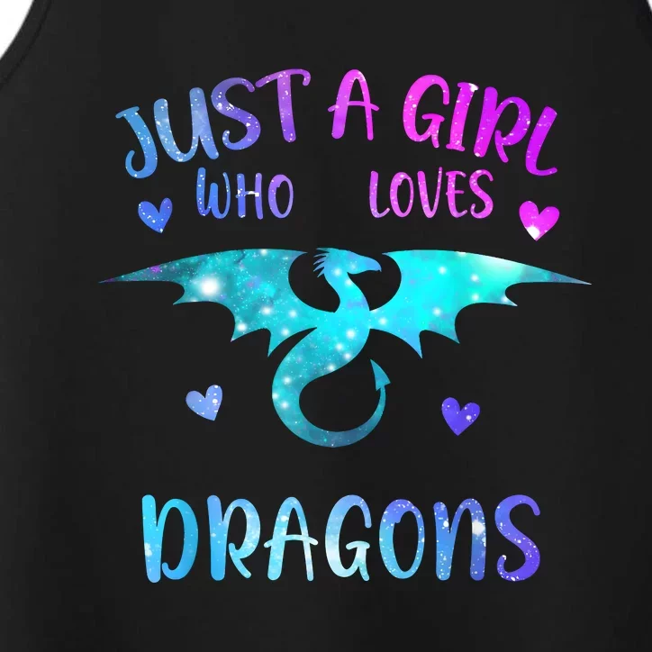 Just A Girl Who Loves Dragons Performance Tank