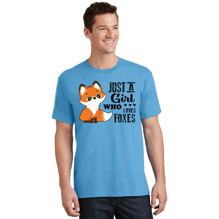 Just A Girl Who Loves Foxes Fox Lover Gift T-Shirt