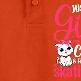 Just A Girl Who Loves Cats And Figure Skating Novelty Dry Zone Grid Performance Polo