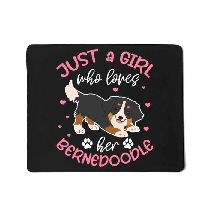 Just A Girl Who Loves Her Bernedoodle Dog Lover Kawaii Mousepad