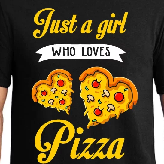 Just A Girl Who Loves Pizza Funny Pizza Lover Girls Wo Pajama Set