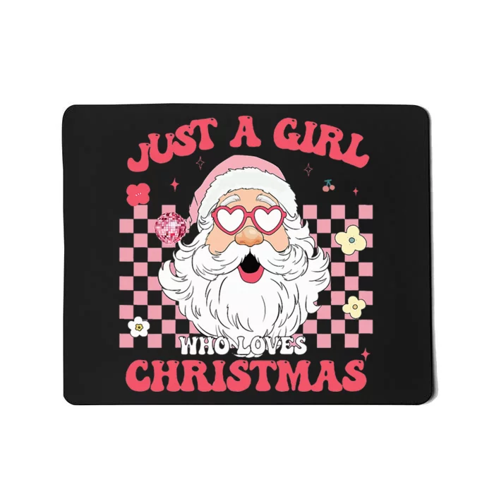 Just A Girl Who Loves Christmas Xmas Creative Mousepad