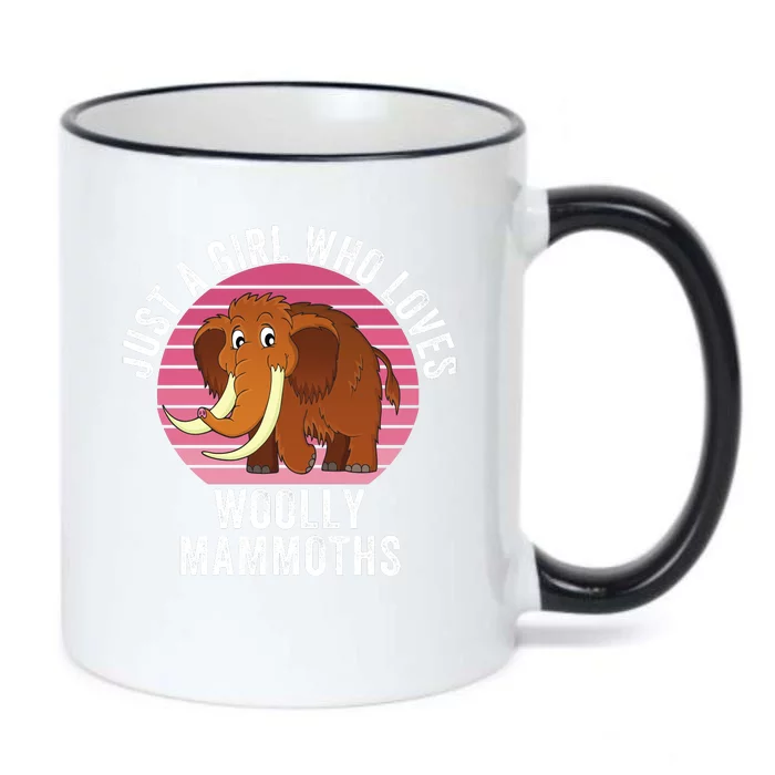 Just A Girl Who Loves Woolly Mammoths Extinct Animal Funny Woolly Mammoth Black Color Changing Mug