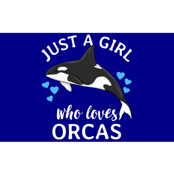 Just A Girl Who Loves Orcas Killer Whales Sea Ocean Cute Gift Bumper Sticker