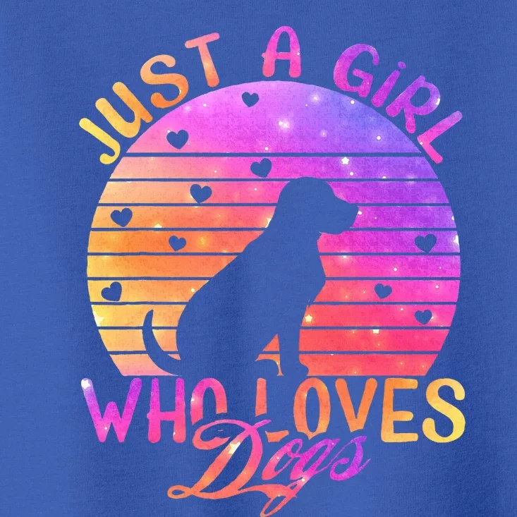 Just A Girl Who Loves Dogs Toddler T-Shirt