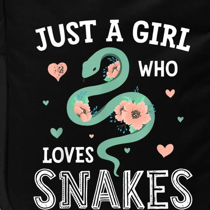 Just A Girl Who Loves Snakes Women Snake Lover Impact Tech Backpack