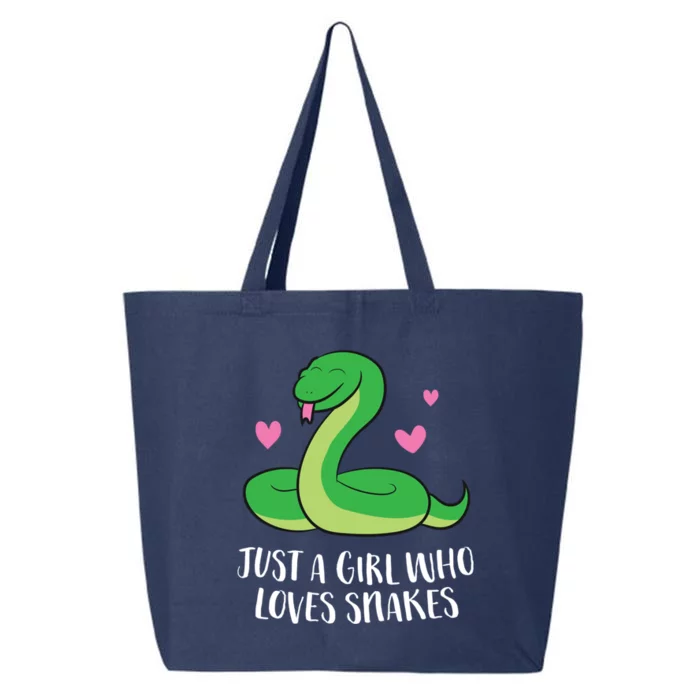 Just A Girl Who Loves Snakes Cute Snake Girl Gift 25L Jumbo Tote