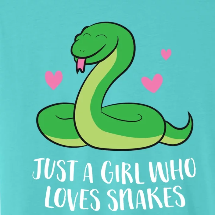 Just A Girl Who Loves Snakes Cute Snake Girl Gift ChromaSoft Performance T-Shirt