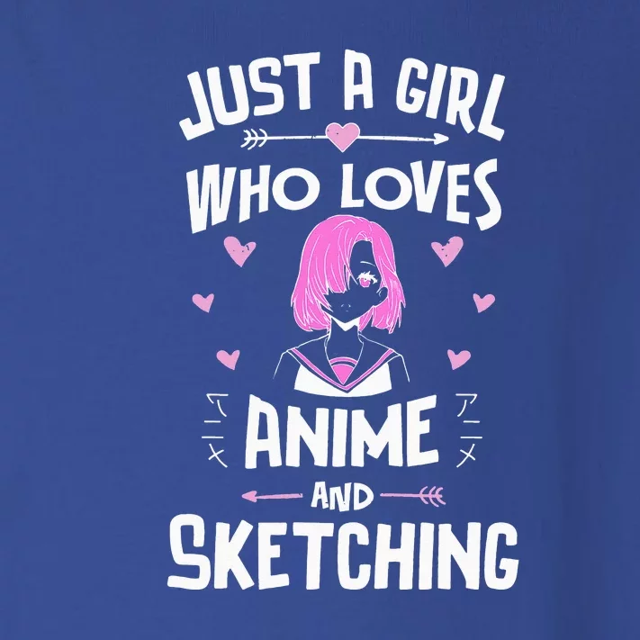 Just A Girl Who Loves Anime Toddler Long Sleeve Shirt