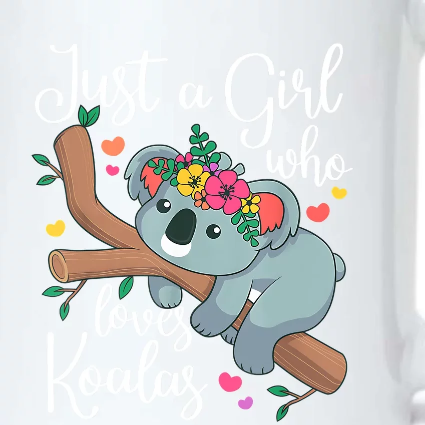 Just A Girl Who Loves Koalas Funny Koala Bear Lovers Outfit Black Color Changing Mug