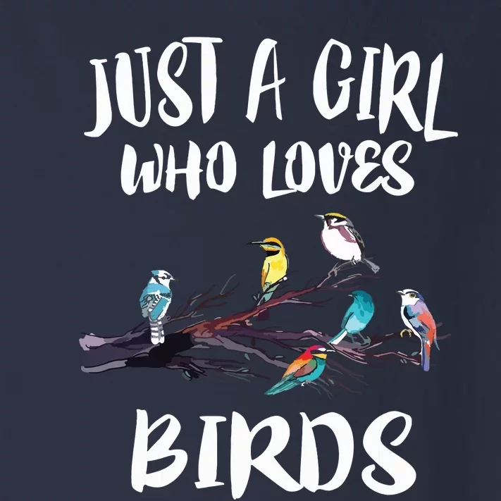 Just A Girl Who Loves Birds Birding Bird Watching Gift Toddler Long Sleeve Shirt