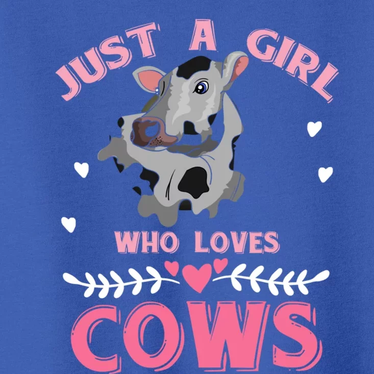 Just A Girl Who Loves Cows Cool Gift Toddler T-Shirt