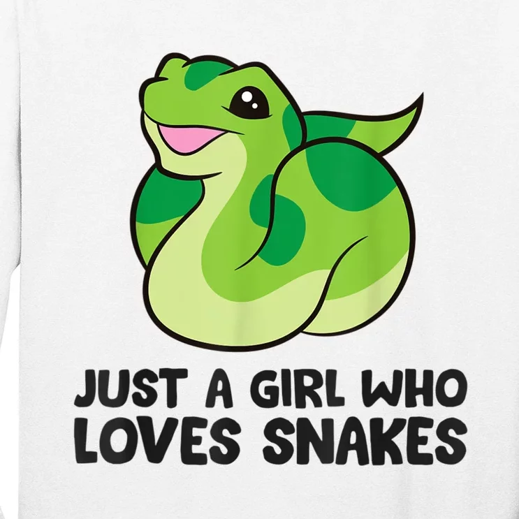 Just A Girl Who Loves Snakes Cute Snake Long Sleeve Shirt