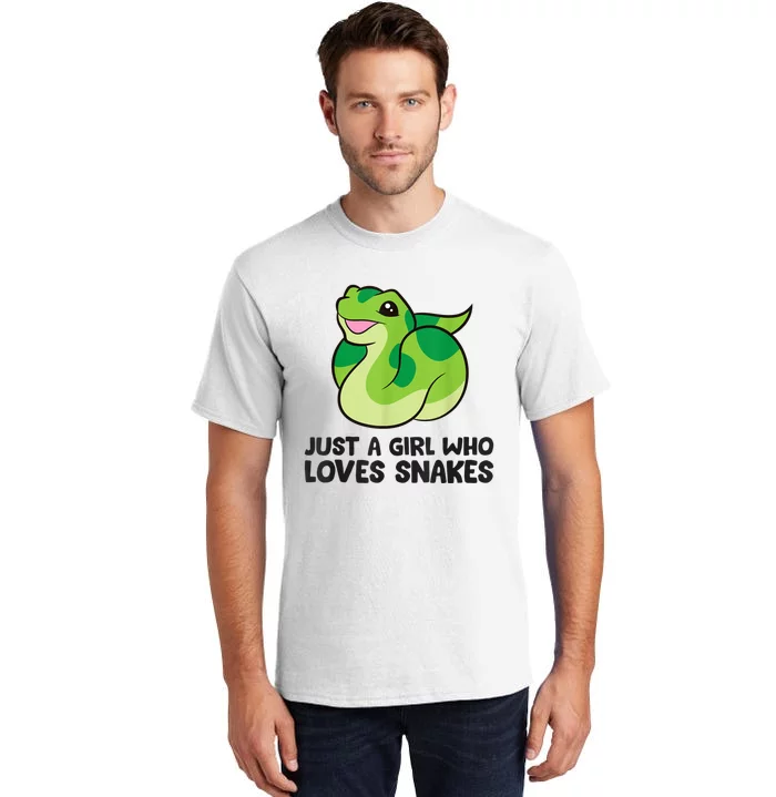 Just A Girl Who Loves Snakes Cute Snake Tall T-Shirt