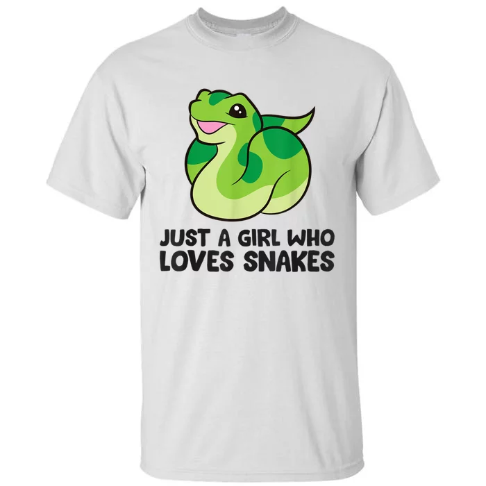 Just A Girl Who Loves Snakes Cute Snake Tall T-Shirt