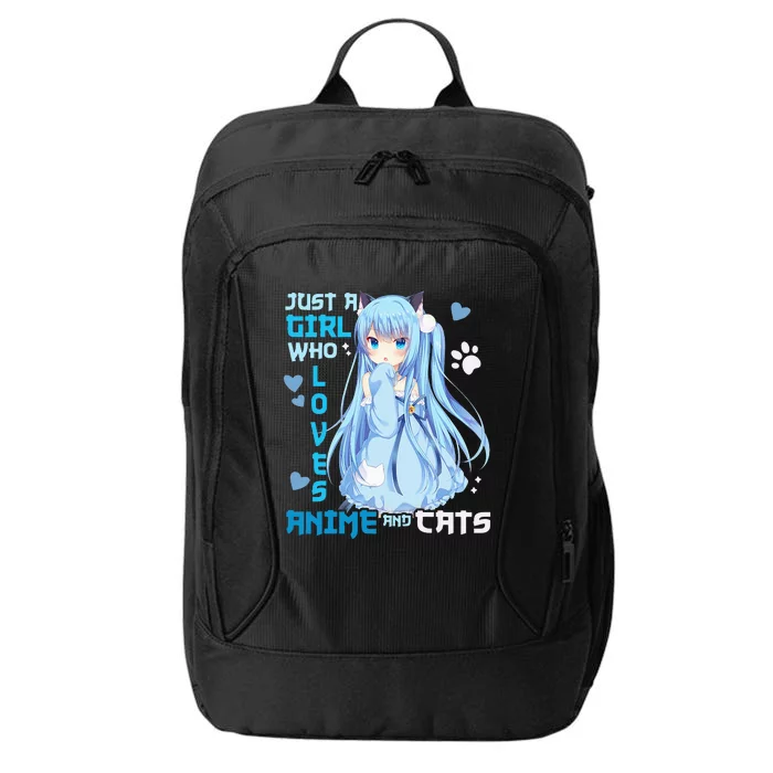 Just A Girl Who Loves Anime And Cats City Backpack