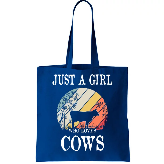 Just A Girl Who Loves Cows Cute Gift Tote Bag