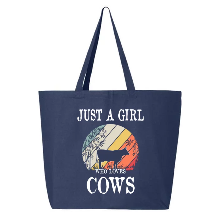 Just A Girl Who Loves Cows Cute Gift 25L Jumbo Tote