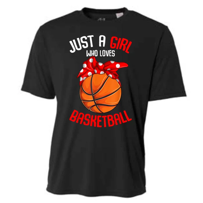 Just A Girl Who Loves Basketball Cooling Performance Crew T-Shirt