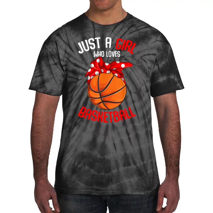 Just A Girl Who Loves Basketball Tie-Dye T-Shirt