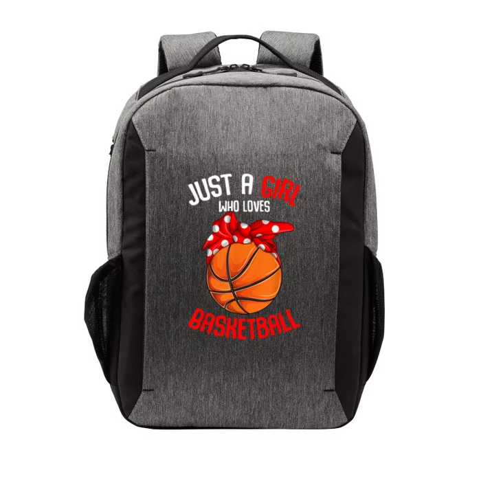 Just A Girl Who Loves Basketball Vector Backpack