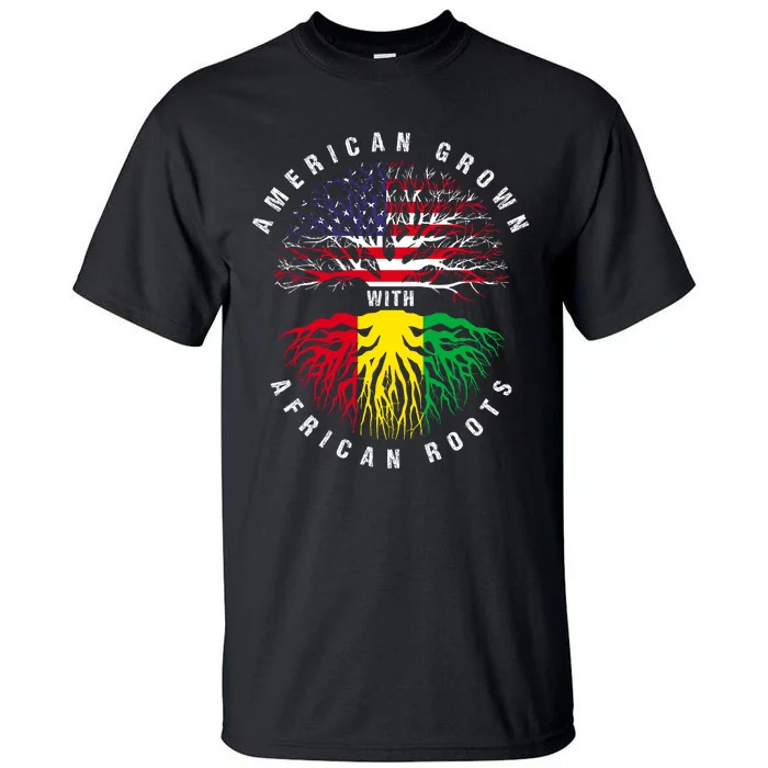 Juneteenth American Grown With African Roots Tall T-Shirt